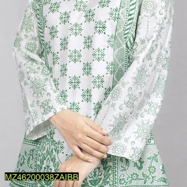 2 Pcs Women Stitched
Cotton Printed Suit